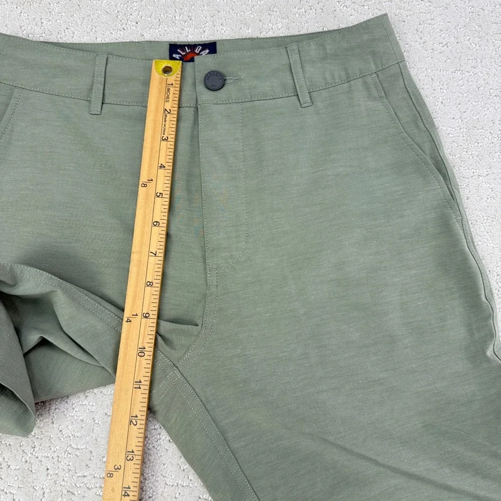 Huckberry‎ Faherty All Day Shorts Mens 28 Green Hybrid Chino Stretch MSC0012